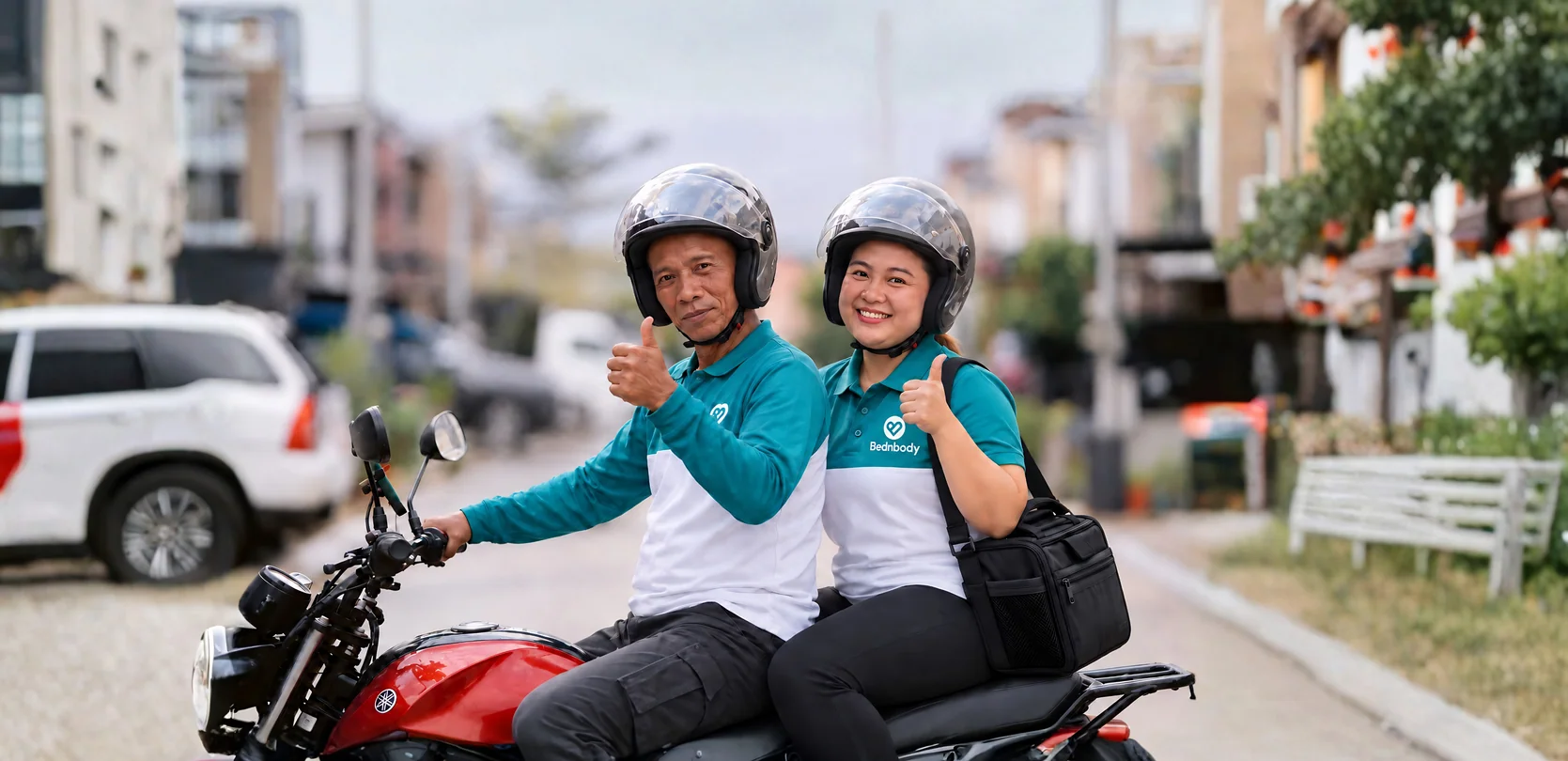 Bednbody rider and therapist partners